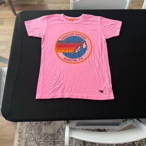 Aviator Nation Kids Pink Graphic Tee